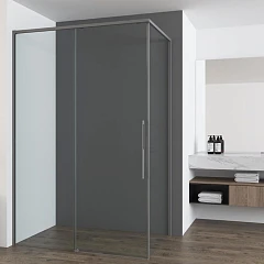 Душевой уголок Vincea Ultima 100*90*200 профиль вороненая сталь без поддона