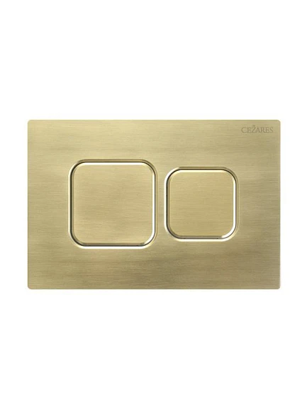 Клавиша смыва Cezares Pneumatic PN2-BTN-BORO брашированное золото