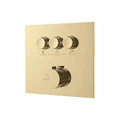 Смеситель Vincea VSCV-431BG4 для душа на 3 выхода скрытый монтаж брашированное золото