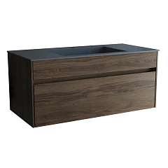 Тумба с раковиной Vincea Chiara 100 дуб чарльстон (серая раковина)