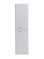 Пенал BelBagno Дуэ/Due 40 белый металлик, ручки хром полированный L/R