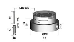 Скрытая часть для смесителя Paffoni Light LIG030