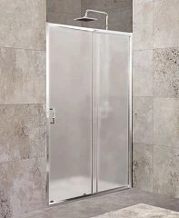 Душевая дверь в нишу BelBagno UNIQUE-BF-1-120/135-P-Cr 120/135*190 L/R стекло рифленое без поддона