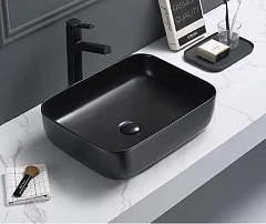 Накладная раковина CeramaLux NC 2105 50*39 черная матовая Накладная раковина CeramaLux NC 2105 50*39 черная матовая