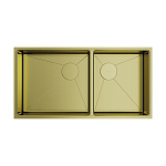 Кухонная мойка Omoikiri Taki Side 85*44 светлое золото двойная Кухонная мойка Omoikiri Taki Side 85*44 светлое золото двойная