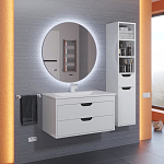 Зеркало Uperwood Modul 65*65 бесконтактный сенсор, антизапотевание, круглое, холодная подсветка Зеркало Uperwood Modul 65*65 бесконтактный сенсор, антизапотевание, круглое, холодная подсветка