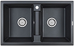 Кухонная мойка Paulmark Tandem PM238150-BL 81*50 черная Кухонная мойка Paulmark Tandem PM238150-BL 81*50 черная