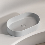 Накладная раковина Ceramicanova Element 60,8*38,5 серая матовая Накладная раковина Ceramicanova Element 60,8*38,5 серая матовая
