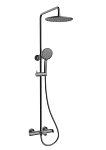 Душевая стойка Vincea Rondo VSFS-1R1GM с изливом вороненая сталь Душевая стойка Vincea Rondo VSFS-1R1GM с изливом вороненая сталь