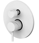 Смеситель Paffoni Light LIG018BO для ванны и душа на 2 выхода скрытый монтаж белый матовый Смеситель Paffoni Light LIG018BO для ванны и душа на 2 выхода скрытый монтаж белый матовый