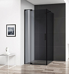 Душевой уголок Cezares SLIDER-AH-1-80-90/100-GRIGIO-NERO 90/100*80*195 профиль черный стекло тонированное без поддона Душевой уголок Cezares SLIDER-AH-1-80-90/100-GRIGIO-NERO 90/100*80*195 профиль черный стекло тонированное без поддона