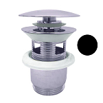 Донный клапан для раковины Rav Slezak MD0784CMAT 5/4" черный с переливом Донный клапан для раковины Rav Slezak MD0784CMAT 5/4" черный с переливом