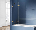 Душевая шторка на ванну New Trendy Avexa Gold Brushed EXK-2018 140*150 L Душевая шторка на ванну New Trendy Avexa Gold Brushed EXK-2018 140*150 L