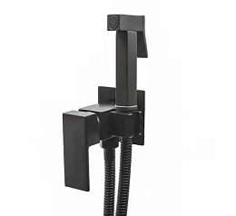 Гигиенический душ со смесителем Rush Thira TR3635-99Black скрытый монтаж черный матовый