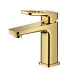 Смеситель Raglo R51.10.03 для раковины золотой сатин Смеситель Raglo R51.10.03 для раковины золотой сатин