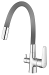 Смеситель Esko Coral CL03GChr для кухни с подключением к фильтру, серый Смеситель Esko Coral CL03GChr для кухни с подключением к фильтру, серый