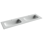 Встраиваемая раковина Ceramicanova Grace 161*45,7 с двумя чашами и отверстиями под смеситель белый глянец Встраиваемая раковина Ceramicanova Grace 161*45,7 с двумя чашами и отверстиями под смеситель белый глянец
