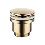 Донный клапан для раковины Lemark Click Clack LM8500G без перелива золото глянец Донный клапан для раковины Lemark Click Clack LM8500G без перелива золото глянец