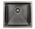 Кухонная мойка Paulmark Marx PM214844-GM 48*44 вороненая сталь Кухонная мойка Paulmark Marx PM214844-GM 48*44 вороненая сталь