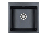 Кухонная мойка Paulmark Praktisch PM105152-BLM 51*52 черный металлик Кухонная мойка Paulmark Praktisch PM105152-BLM 51*52 черный металлик