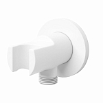 Шланговое подключение WasserKRAFT A148 с держателем для лейки, белое покрытие Soft-touch Шланговое подключение WasserKRAFT A148 с держателем для лейки, белое покрытие Soft-touch