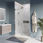 Душевая дверь в нишу BelBagno Marino 110*195 L/R профиль хром без поддона Душевая дверь в нишу BelBagno Marino 110*195 L/R профиль хром без поддона