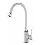 Смеситель Haiba HB73505-8 для кухни белый Смеситель Haiba HB73505-8 для кухни белый