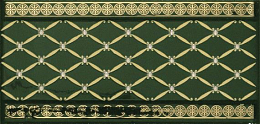 Бордюр Ape Noblesse S002060 10*20 Delis Verde Botella Gold