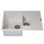 Кухонная мойка Uperwood Quartz UPD-05 78х51 белая матовая