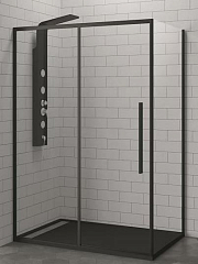 Душевой уголок RGW Stilvoll SV-42B 110*100*195 профиль черный прозрачное стекло без поддона Душевой уголок RGW Stilvoll SV-42B 110*100*195 профиль черный прозрачное стекло без поддона