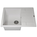 Кухонная мойка Uperwood Quartz UPD-03 65х51 белая матовая Кухонная мойка Uperwood Quartz UPD-03 65х51 белая матовая
