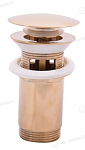 Донный клапан для раковины Rav Slezak MD0484Z 5/4" золото с переливом Донный клапан для раковины Rav Slezak MD0484Z 5/4" золото с переливом