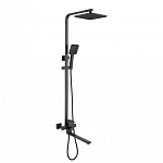 Душевая стойка Fmark FS8145-35H с изливом черная матовая Душевая стойка Fmark FS8145-35H с изливом черная матовая