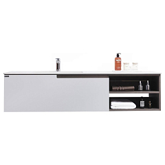 Тумба с раковиной Orans BC-1131-1500L белый/кофейный