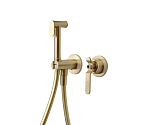 Гигиенический душ со смесителем Bronze DE Luxe 1760's 3253CG скрытый монтаж матовое золото Гигиенический душ со смесителем Bronze DE Luxe 1760's 3253CG скрытый монтаж матовое золото