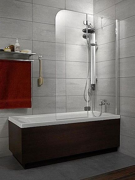 Шторка на ванну Radaway Torrenta PND 101*150 R графитовое стекло