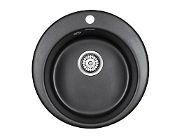 Кухонная мойка Paulmark Gelegen PM404800-BL 48*48 черная Кухонная мойка Paulmark Gelegen PM404800-BL 48*48 черная