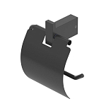 Держатель туалетной бумаги Cezares Slider SLIDER-PH-NOP черный матовый Держатель туалетной бумаги Cezares Slider SLIDER-PH-NOP черный матовый