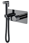 Гигиенический душ со смесителем Boheme Stick 127-SGM.2 скрытый монтаж графит глянец ручка Touch