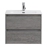 Тумба с раковиной BelBagno Kraft 39 50 подвесная Cemento Grigio (раковина BB500/390ETL)