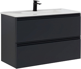 Тумба с раковиной Allen Brau Eclipse 1.E1003.AM 100 антрацит матовый