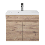 Тумба под раковину Uperwood Eva 50 Крафт Табачный, подвесная Тумба под раковину Uperwood Eva 50 Крафт Табачный, подвесная