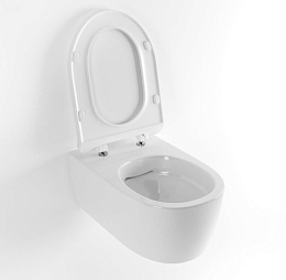 Подвесной унитаз Excellent Doto Pure Rim 36*54,5 безободковый с крышкой-сиденьем микролифт Slim Подвесной унитаз Excellent Doto Pure Rim 36*54,5 безободковый с крышкой-сиденьем микролифт Slim