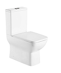Унитаз-компакт WeltWasser Innbach 001 GL-WT 36,5*61,5 белый глянец безободковый с крышкой-сиденьем микролифт Slim Унитаз-компакт WeltWasser Innbach 001 GL-WT 36,5*61,5 белый глянец безободковый с крышкой-сиденьем микролифт Slim