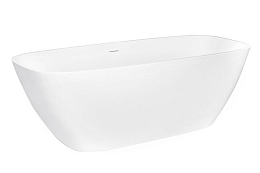 Ванна из искусственного камня NT Bagno NT202 Bergamo 170х72 белая матовая