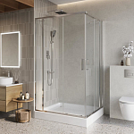 Душевой уголок BelBagno Luce LUCE-AH-22-150/120-C-Cr 150*120*195 без поддона Душевой уголок BelBagno Luce LUCE-AH-22-150/120-C-Cr 150*120*195 без поддона