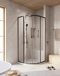 Душевой уголок Cezares Relax 304-R-2-90-C-GM 90*90*200 профиль оружейная сталь без поддона Душевой уголок Cezares Relax 304-R-2-90-C-GM 90*90*200 профиль оружейная сталь без поддона