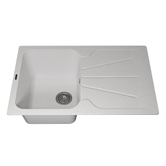 Кухонная мойка Uperwood Quartz UPD-04 78х51 белая матовая Кухонная мойка Uperwood Quartz UPD-04 78х51 белая матовая