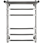 Водяной полотенцесушитель Indigo Brace 40*60 серебристый с полкой