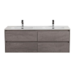 Тумба под раковину BelBagno Kraft 140 с четырьмя ящиками Cemento Grigio Тумба под раковину BelBagno Kraft 140 с четырьмя ящиками Cemento Grigio